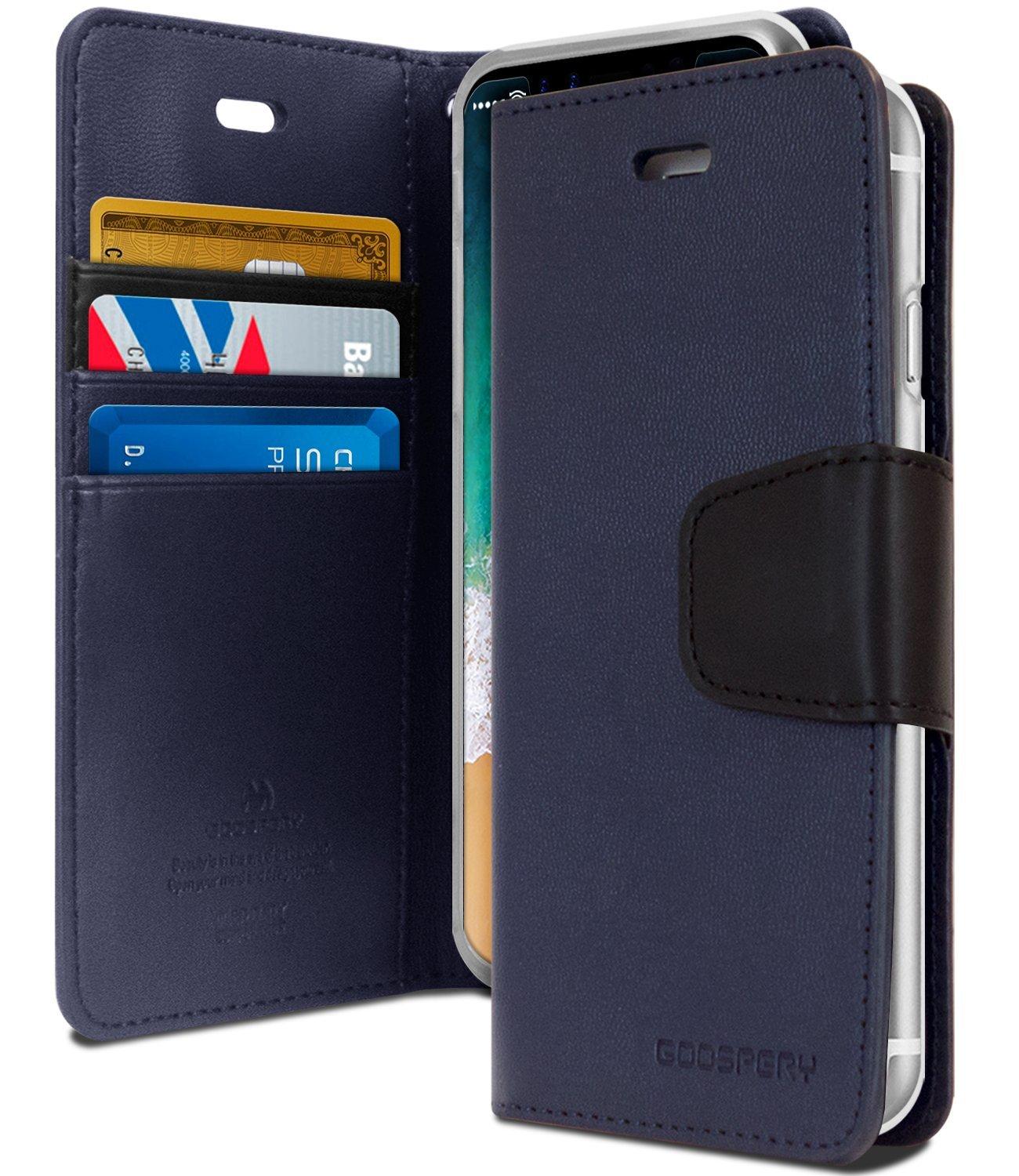 Bao da iPhone X Mercury Goospery Sonata Diary - nhập khẩu từ Hàn Quốc