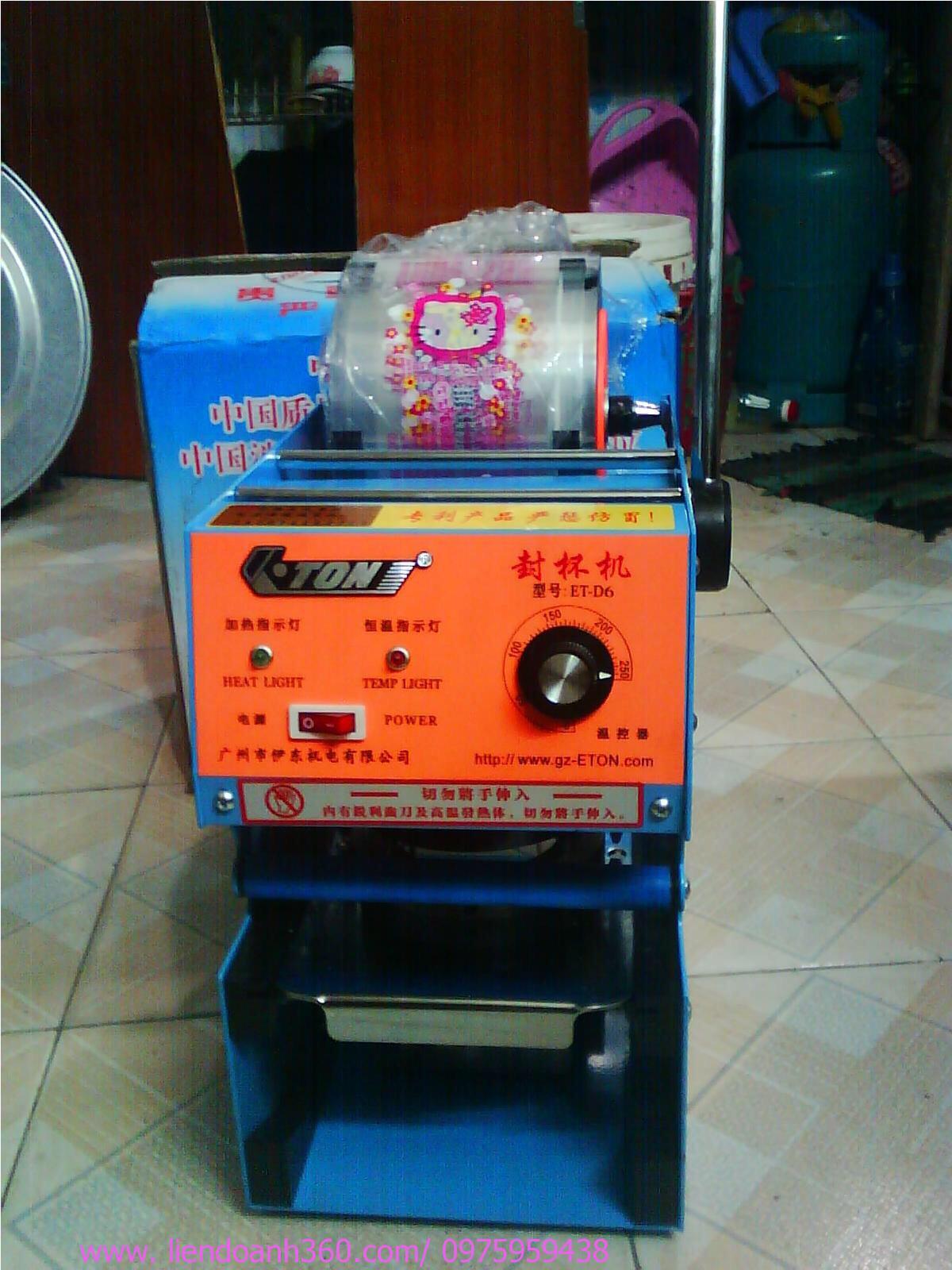 Máy dán miệng cốc trà sữa ET-D6 Mi shop