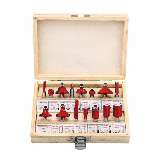 Bộ mũi phay 15món cốt 8 mm