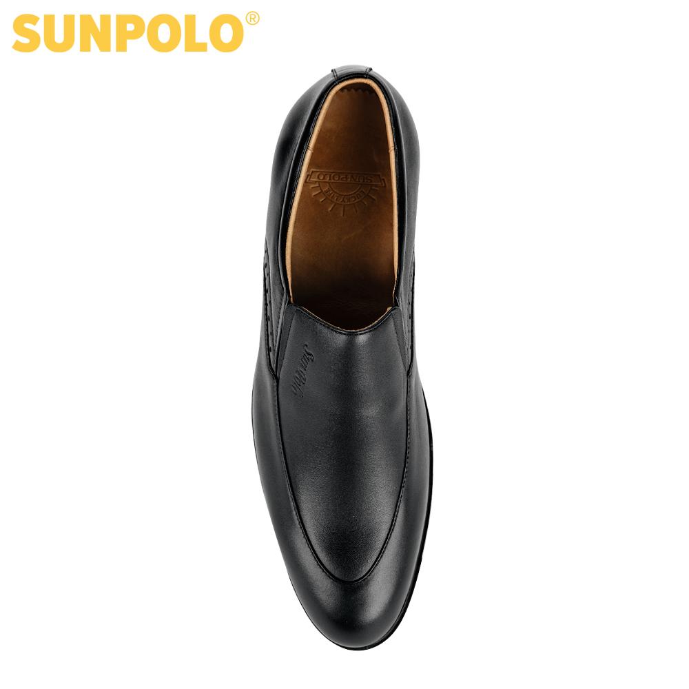 Men leather formal shoes (black, brown)