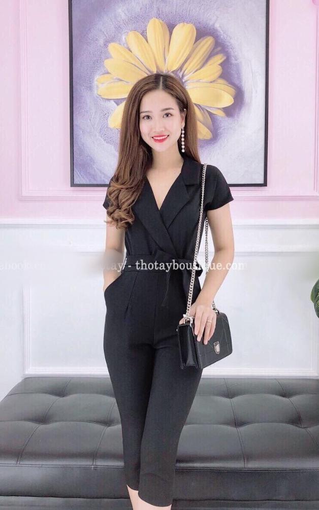 JUMP cổ vest cột dây