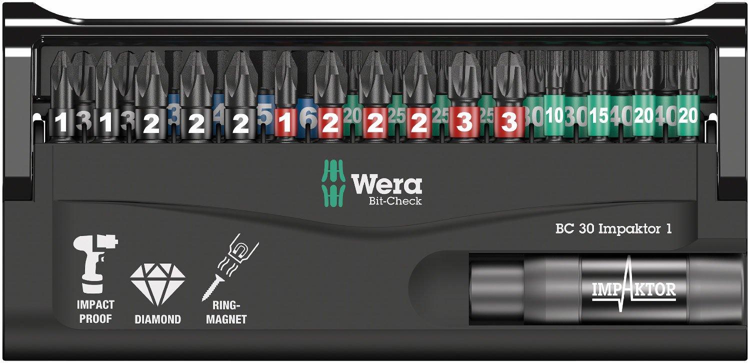 [HCM]BỘ ĐẦU MỞ VÍT BIT BC IMPAKTOR/30 BIT-CHECK WERA 05057690001 (30 CÁI)