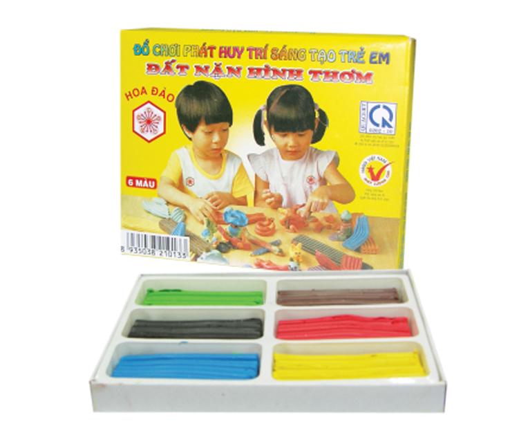 Đất Sét Nặn Hình Thơm 6 Màu Giúp trẻ sáng tạo