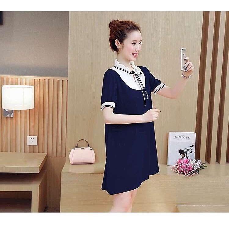 Đầm bầu cổ bèo đây nơ D703