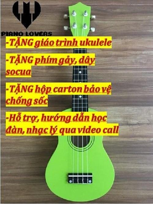 Đàn Ukulele Soprano Gỗ WOIM 21Inch.