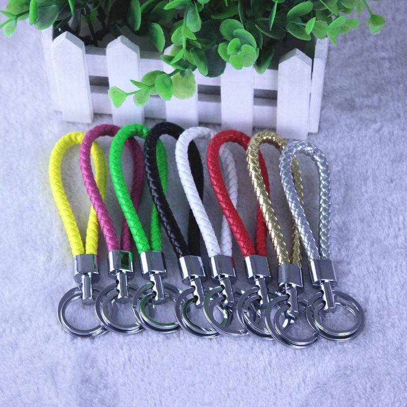 Móc Khóa Thời Trang Da PU Rope Móc Gắn Chìa Khóa Xe Máy - Màu Đỏ