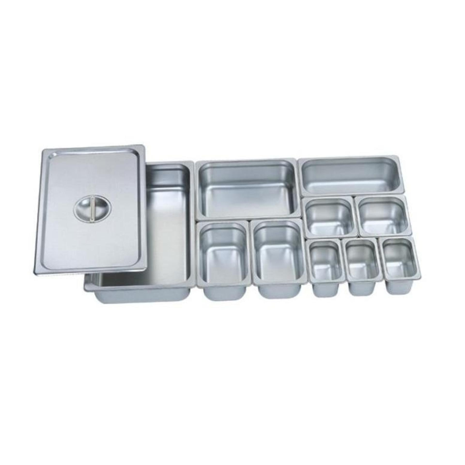 KHAY INOX BUFFET ĐỤC LỖ 1/1 CAO 10 CM