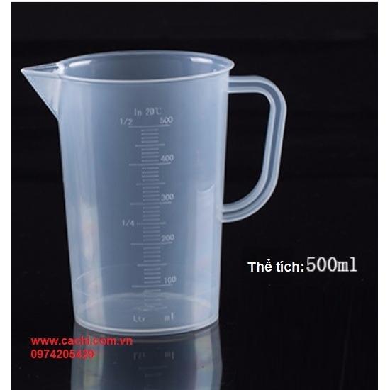 Ca nhựa chia vạch 500ml