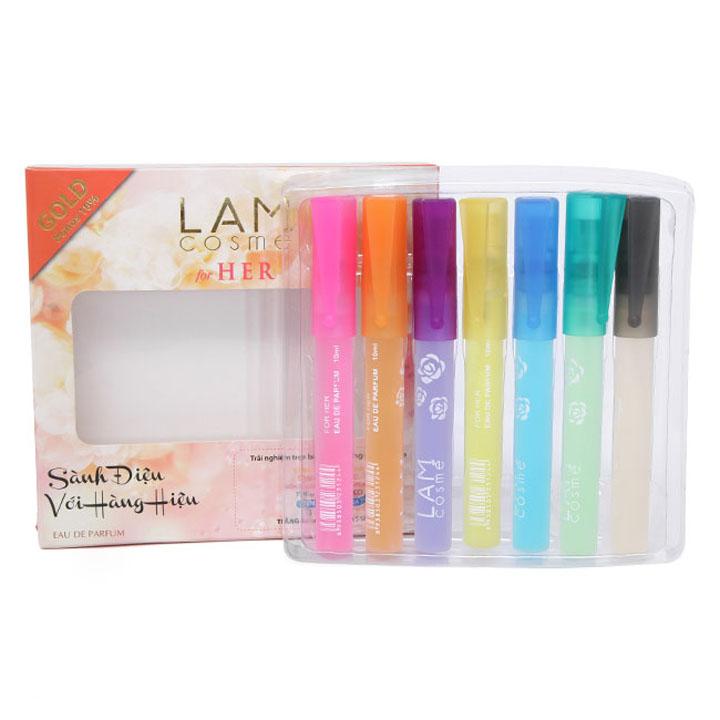 [HCM]Bộ 7 nước hoa cây bút Lamcosmé (10ml/cây).