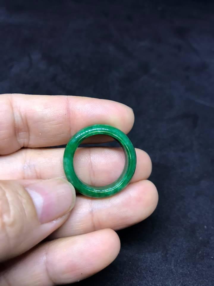 [HCM]NHẪN NGỌC CẨM THẠCH XANH LÁ