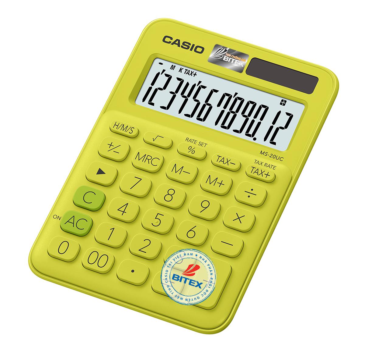 MÁY TÍNH CASIO MS-20UC CHÍNH HÃNG