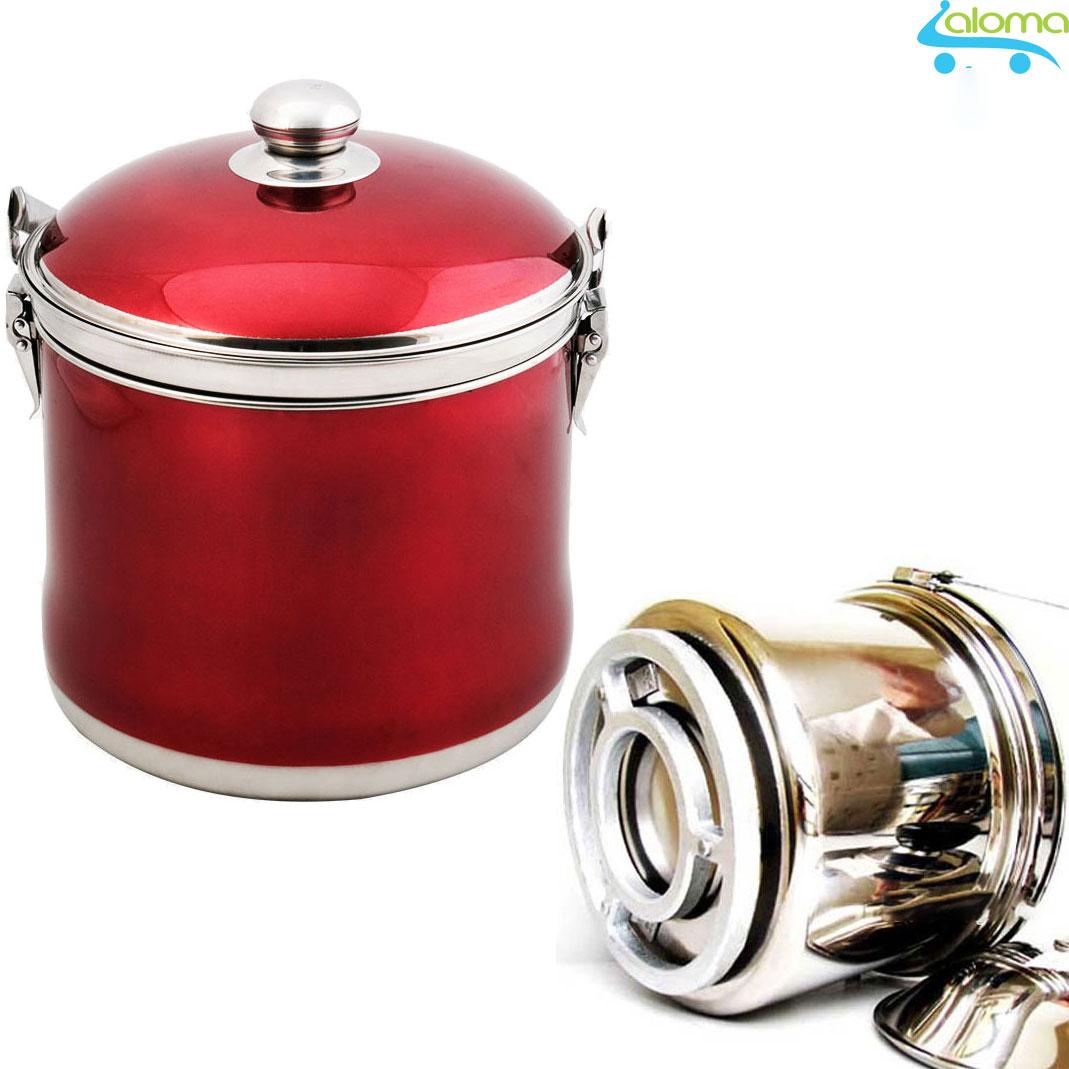 Nồi ủ nhiệt chân không đế gang 7 lít nấu cháo luộc gà hầm xương