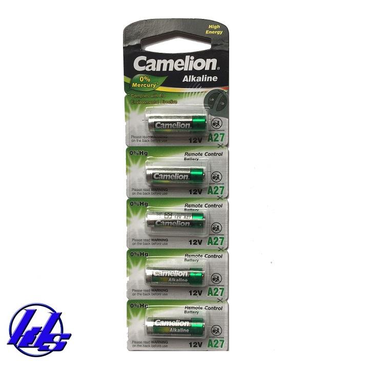 Pin Remote Camelion A27, 27AE Alkaline - Vỉ 5 viên