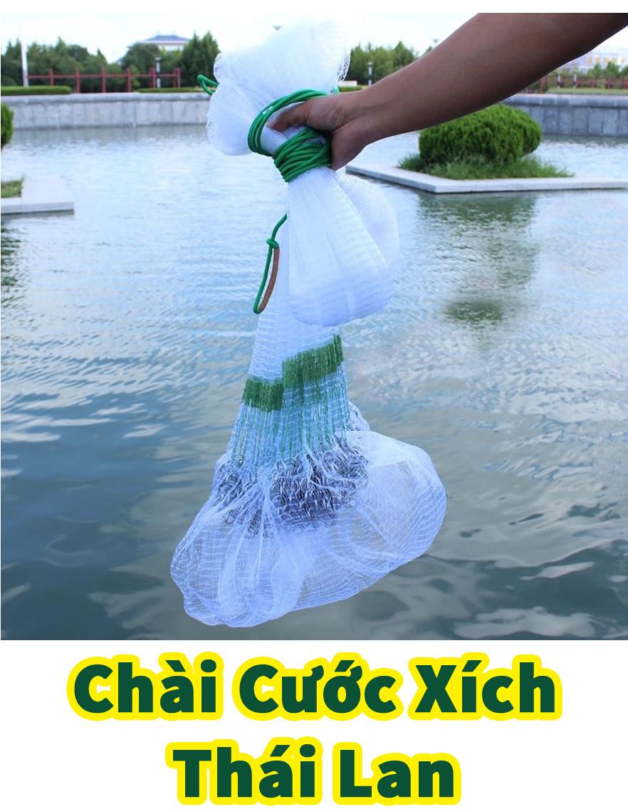 Chài Cước chân xích Cao 3m Bung 6m Nặng 5kg A CƯỜNG