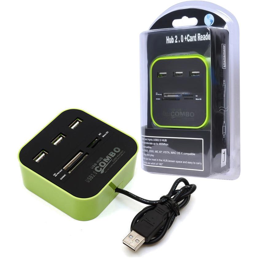 Đầu đọc thẻ đa năng và hub USB
