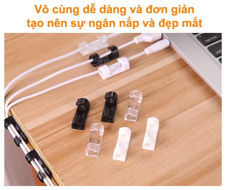 Vỉ 20 nút giữ dây điện gọn gàng