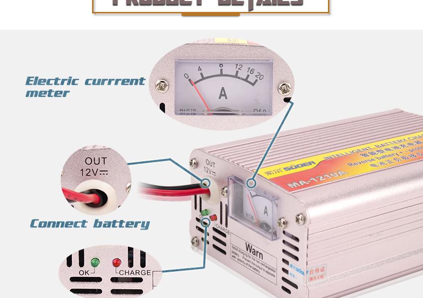 Sạc bình ắc quy tự động 12v 10A