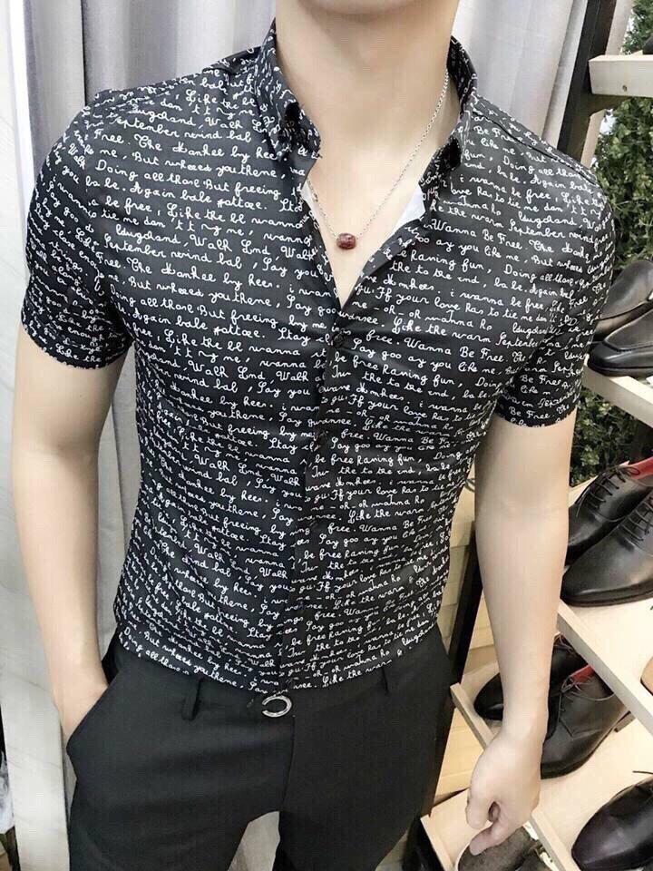 Áo Sơ Mi Nam MANG CÁ TÍNH MEN 2018