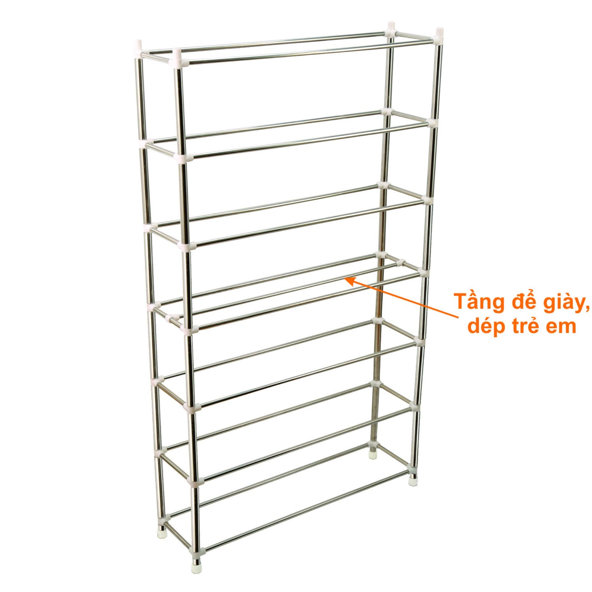 Kệ giày dép inox 7 tầng cao cấp CB siêu bền