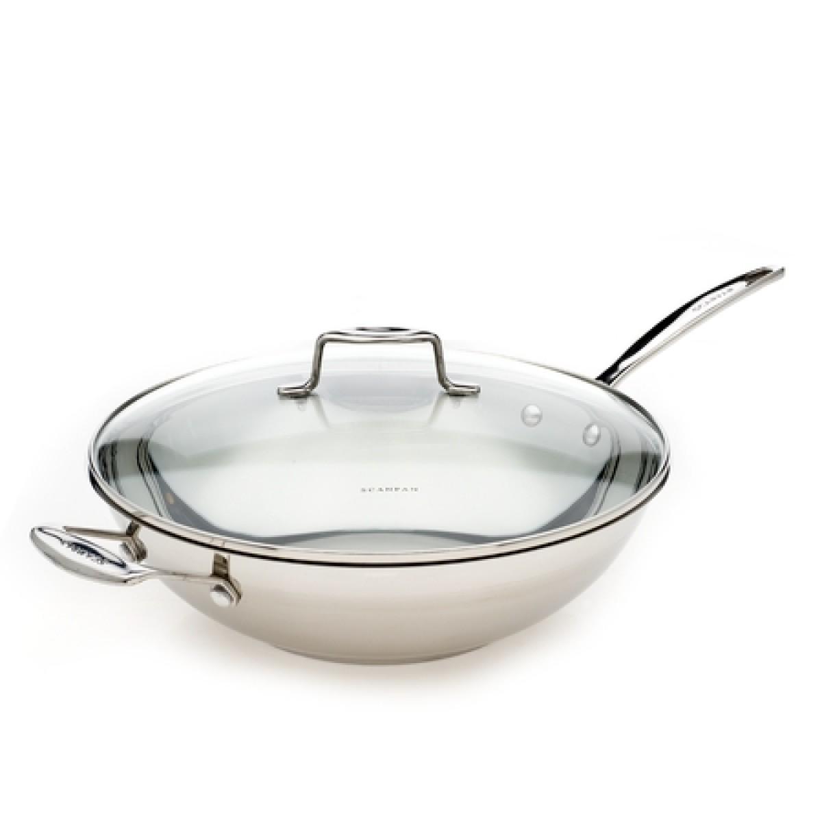 Chảo inox Scanpan Impact sâu lòng có nắp 32cm 71303200