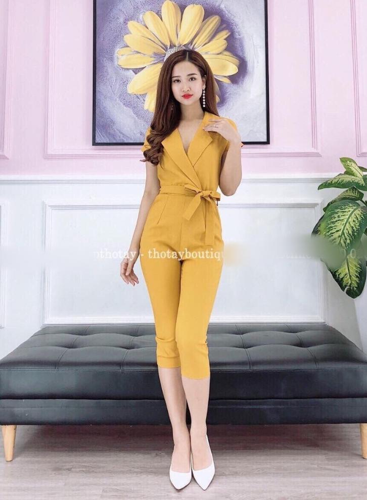 JUMP cổ vest cột dây