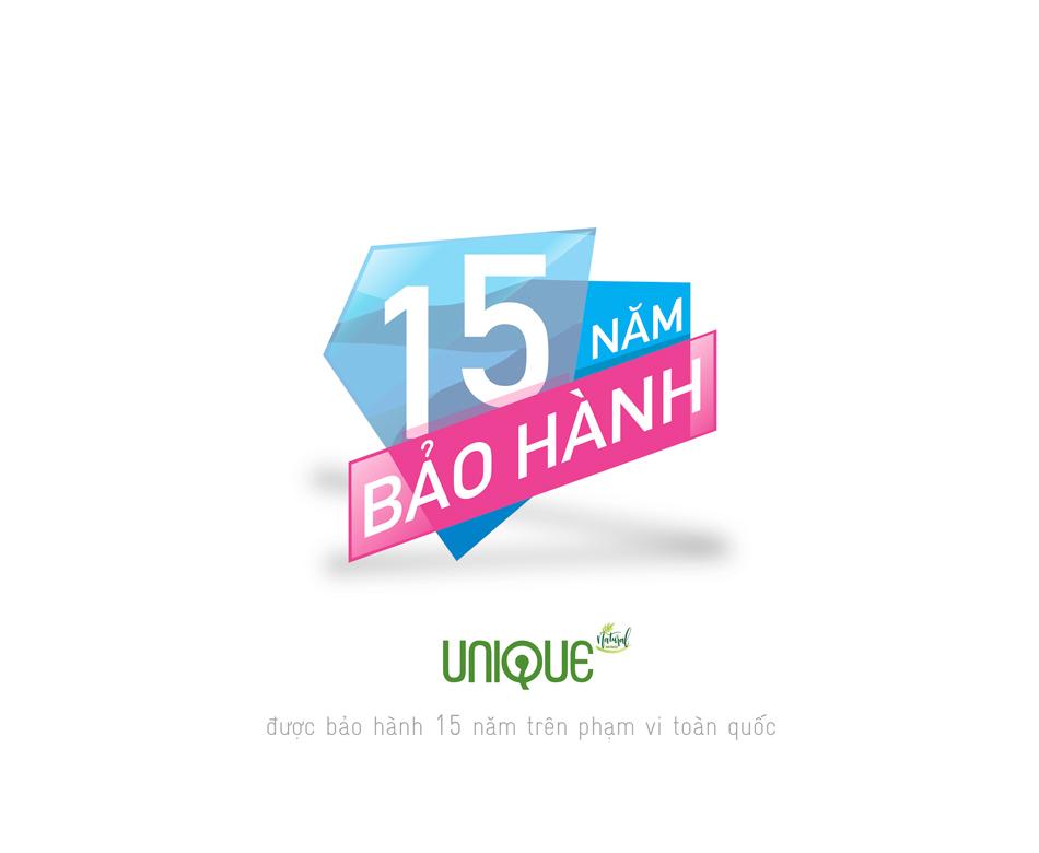 Nệm Cao Su Thiên Nhiên Cao Cấp Unique Vạn Thành 160 x 200 x 10 cm