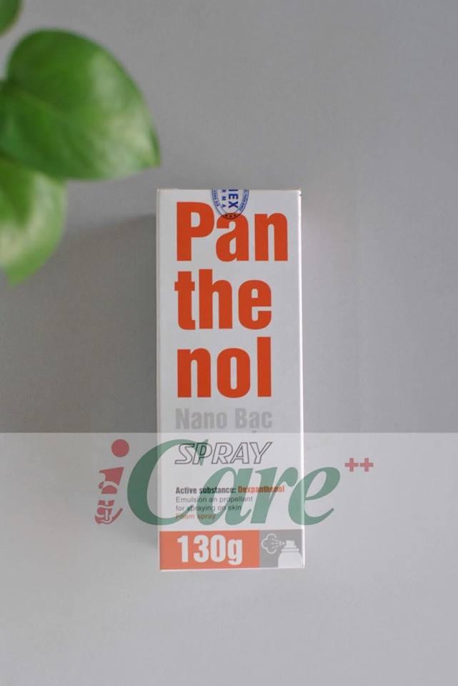 XỊT BỎNG PANTHENOL NANO BẠC SPRAY 130GR