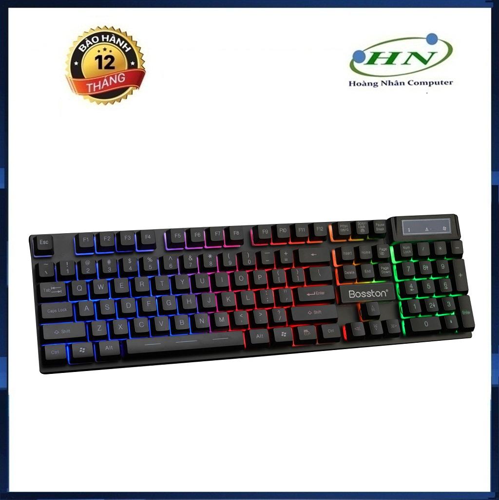 [HCM]Bàn Phím Giả Cơ Bosston 803 LED 7 Màu