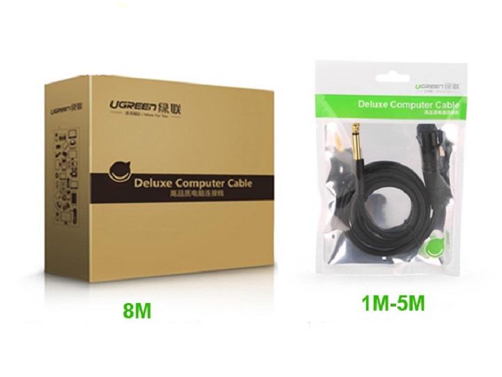 Cáp Mic 6.3mm sang XLR 8M Ugreen AV131-20722 (Đen)