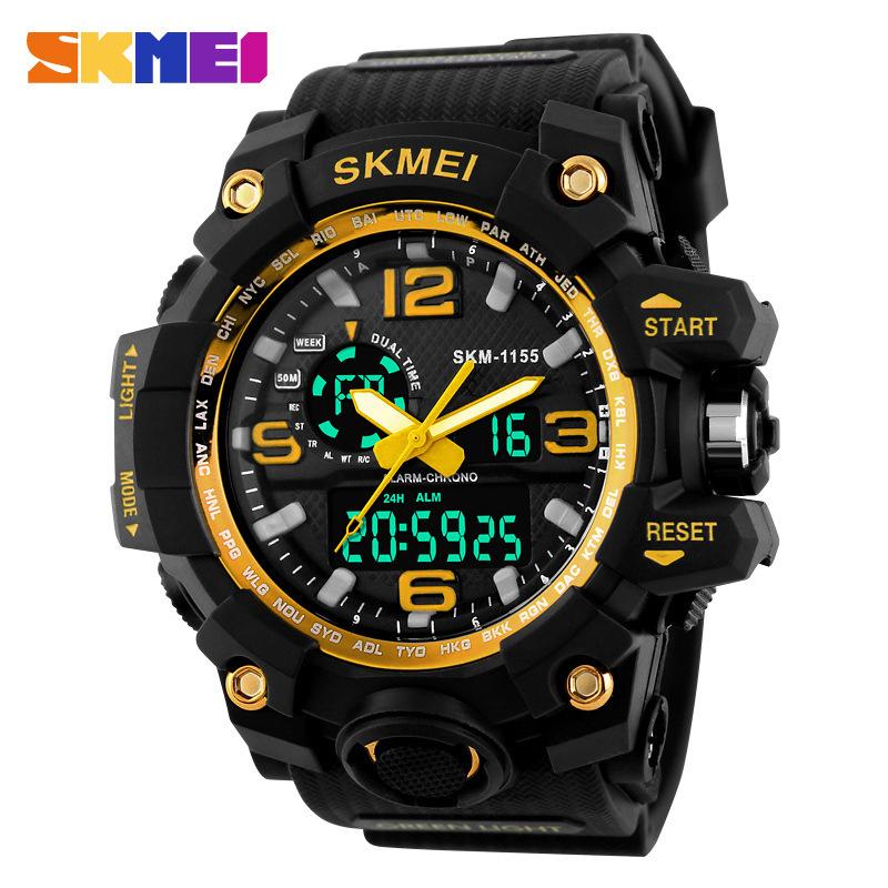 Đồng Hồ Thể Thao Nam Skmei 1155 Chạy Giờ Kép Chống Nước 50m + Full Hộp