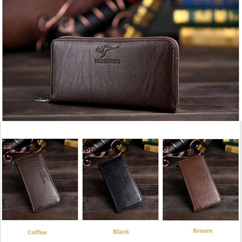 Men and women Long Wallet Leather Money Clip Fashion Card Holder VT 1009D