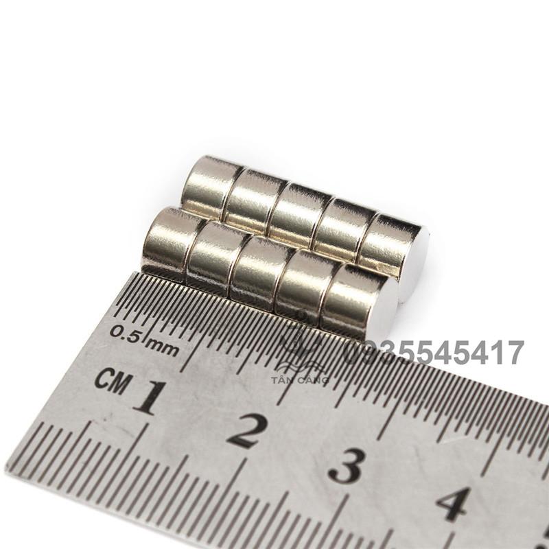 combo 10 Nam châm tròn 8 x 5 mm