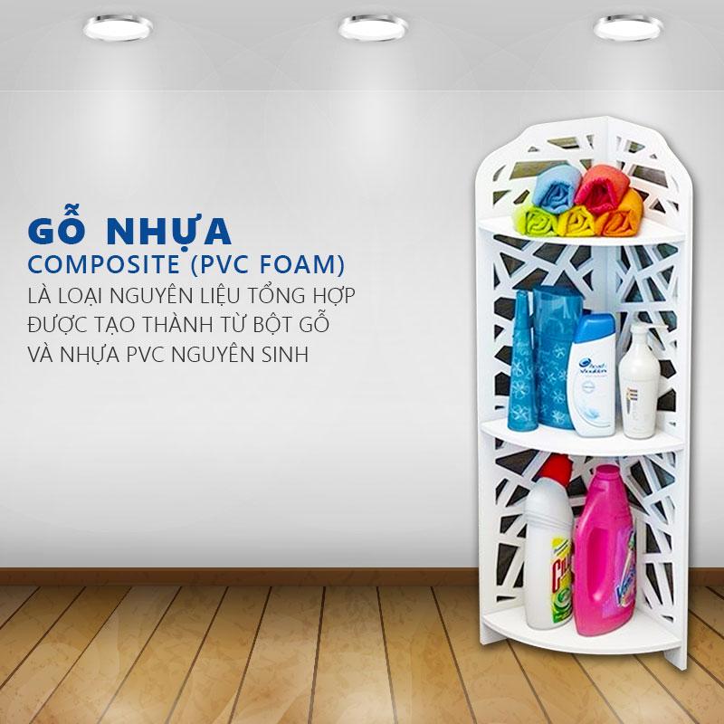 Kệ góc 3 tầng mắt lưới loại lớn - 9637