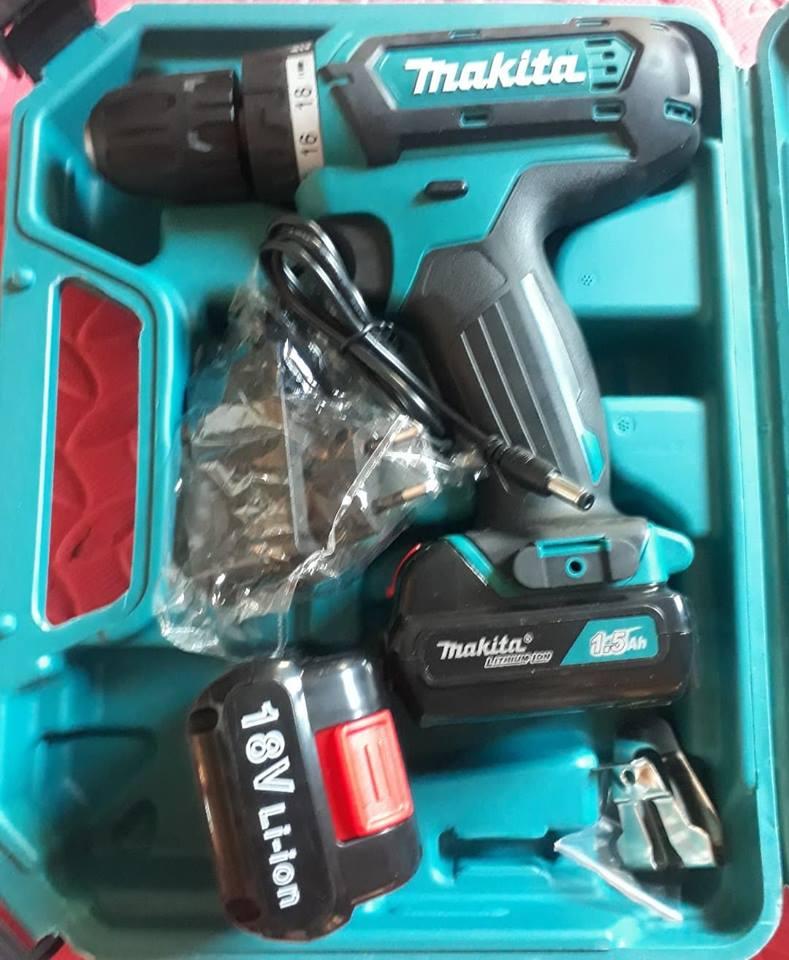 Máy khoan pin Makita 18V, chữ  MAKITA đúc nổi  (hàng nhập khẩu thái lan)