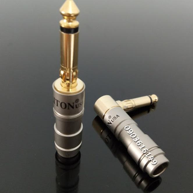 Combo 2 đầu hàn Jack 6ly Liton xám cong + thẳng