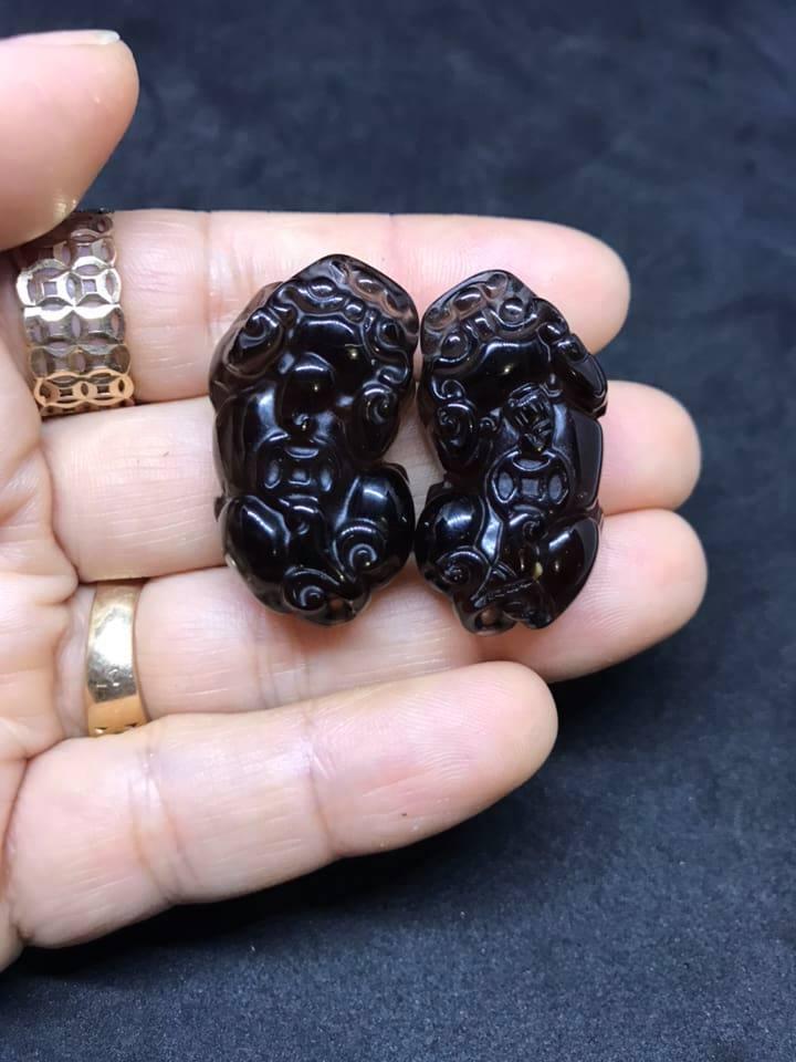 [HCM]COMBO 2 TỲ HƯU THẠCH ANH KHÓI- SIZE LỚN