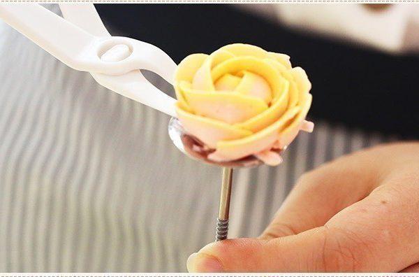 Dù bắt bông kem inox 7cm