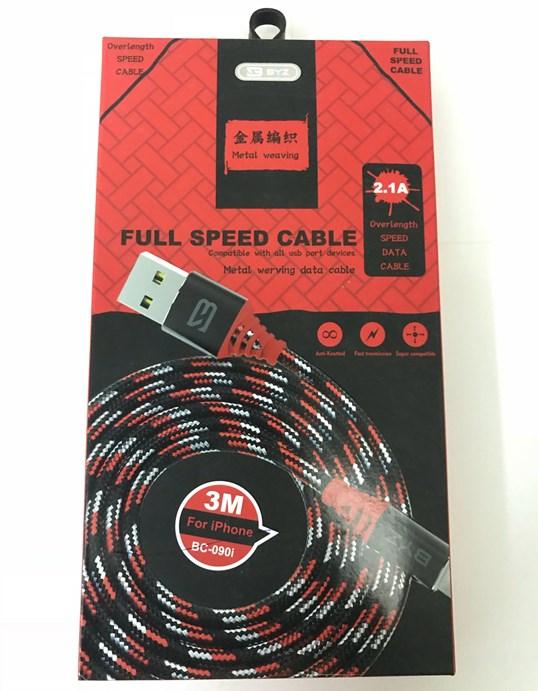 [HCM]Cáp sạc BYZ BC-090i đầu Iphone dài 3 mét