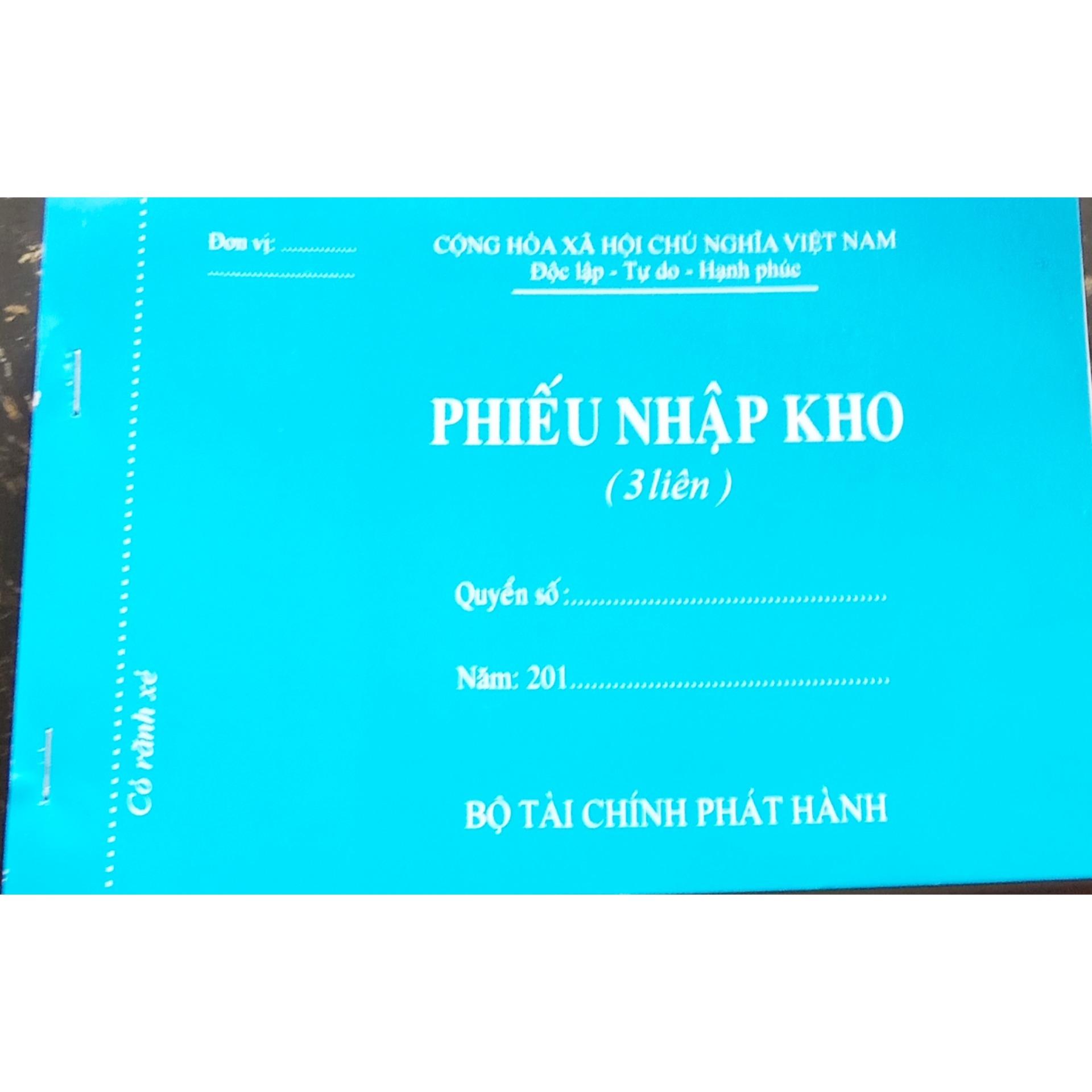 10 quyển phiếu nhập kho 3 liên