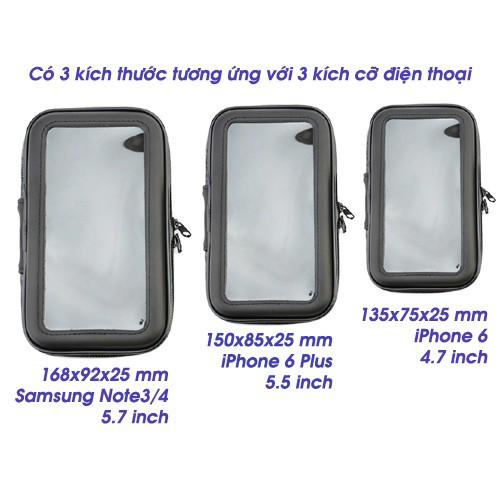 Giá đỡ điện thoại trên xe máy, chống nước Size M