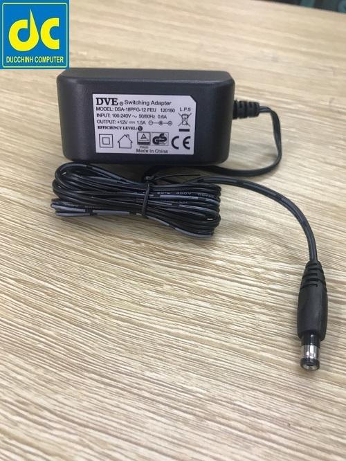 Nguồn DVE 12V 1.5A zin Dùng cho Camera