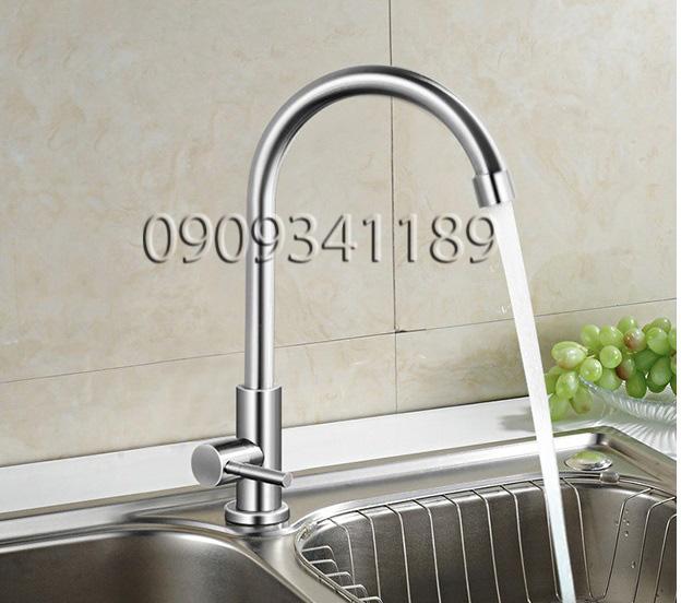 Vòi rửa chén lạnh inox 304