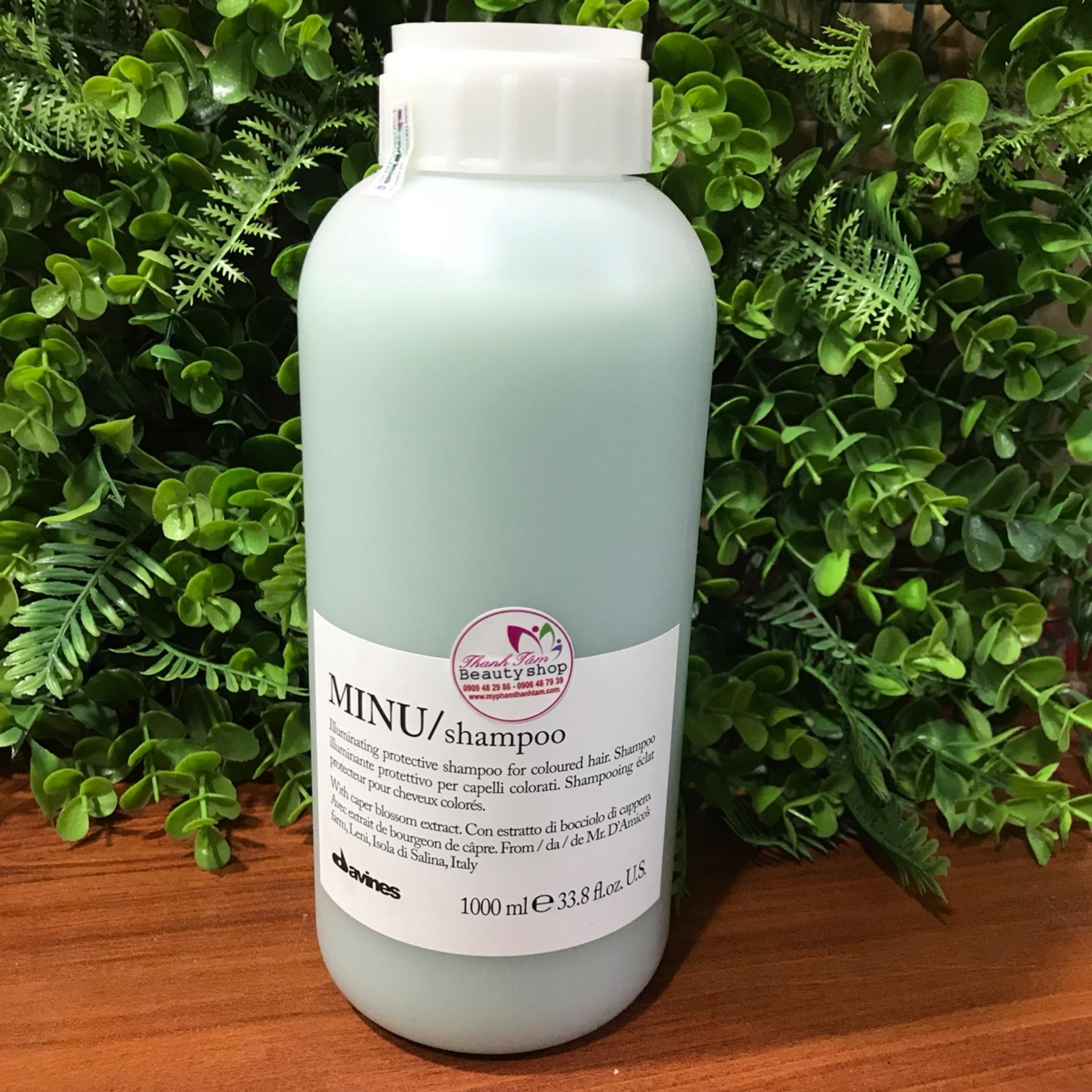 Dầu gội chăm sóc bảo vệ màu và tạo bóng cho tóc nhuộm Minu Davines 1000ml