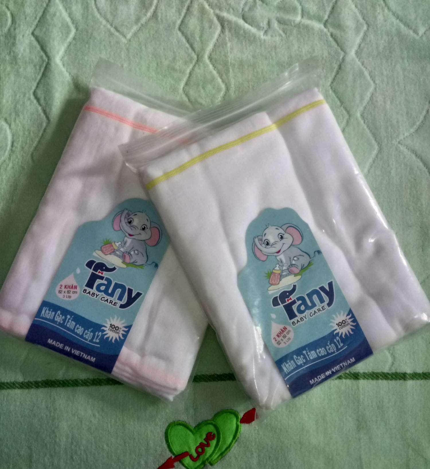 Bộ hai khăn gạc tắm cao cấp