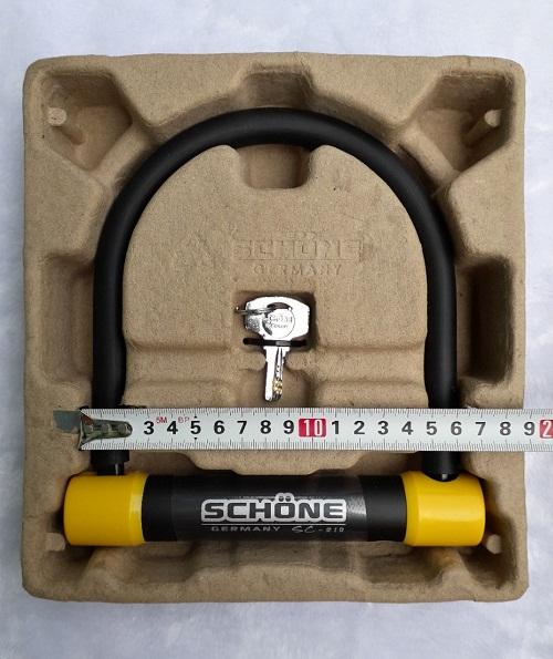 Khóa SCHONE SC-210 chữ U xe máy cao cấp ( Germany )
