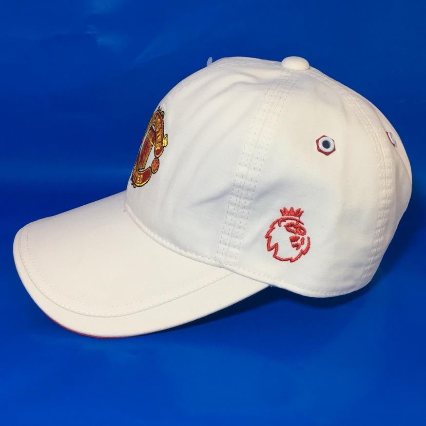 Nón kết cao cấp MU.FC (Trắng, Đỏ)