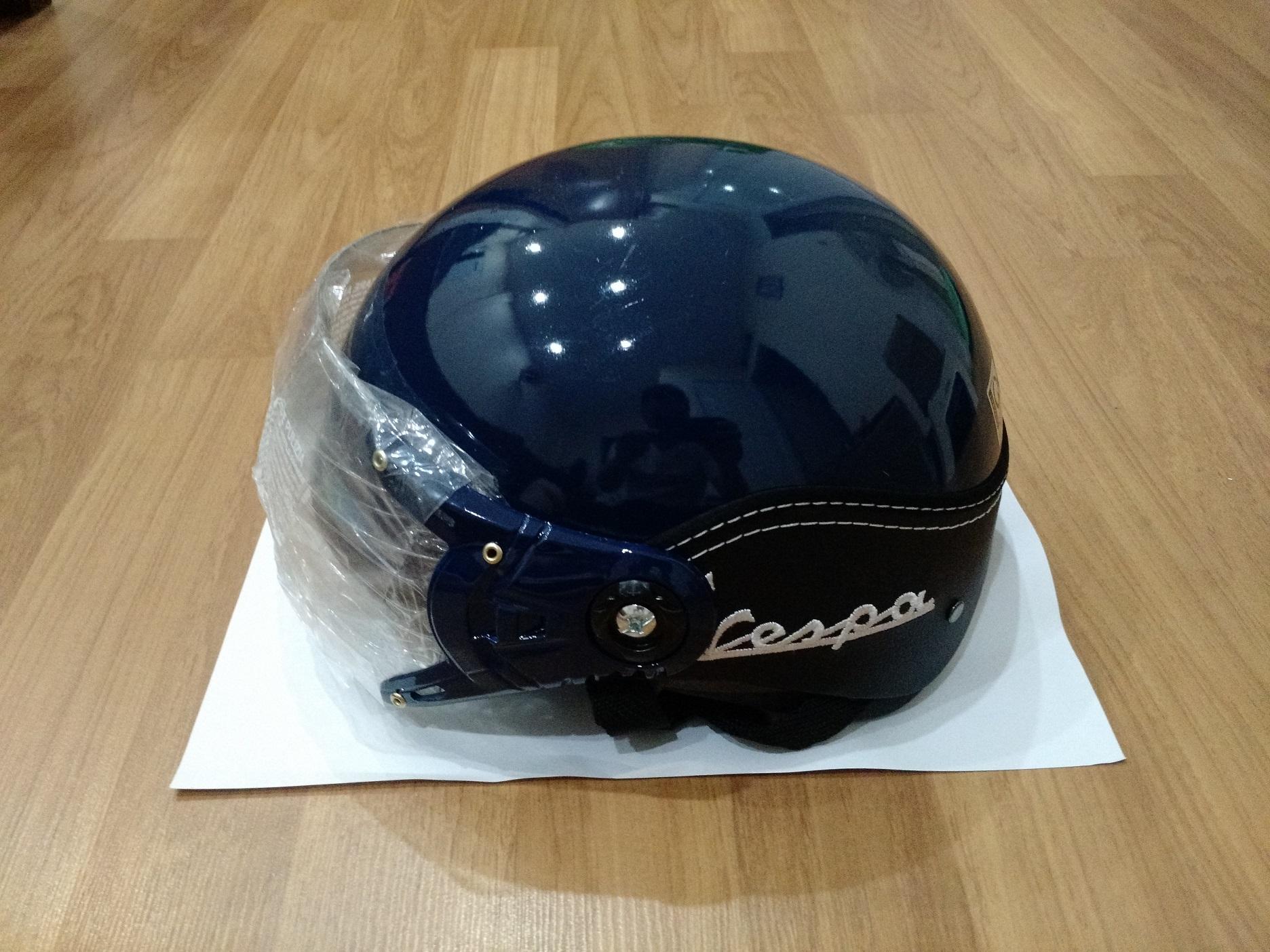 mũ bảo hiểm cao cấp có kính vespa nam nữ