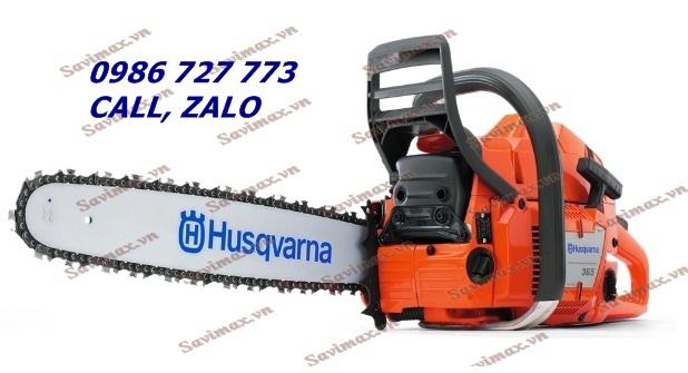 Máy cưa cành dùng xăng Husqvarna 365, máy cưa gỗ công suất 3,4kw, máy cưa xích Husqvarma