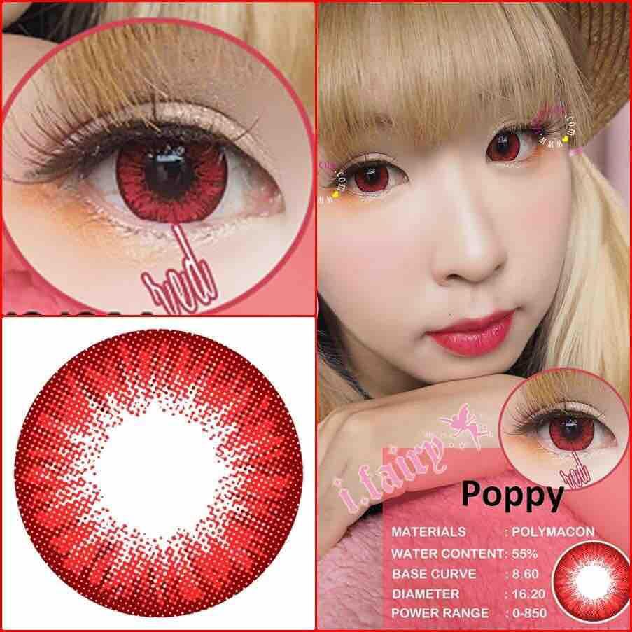 [HCM]Lens màu đỏ không độ