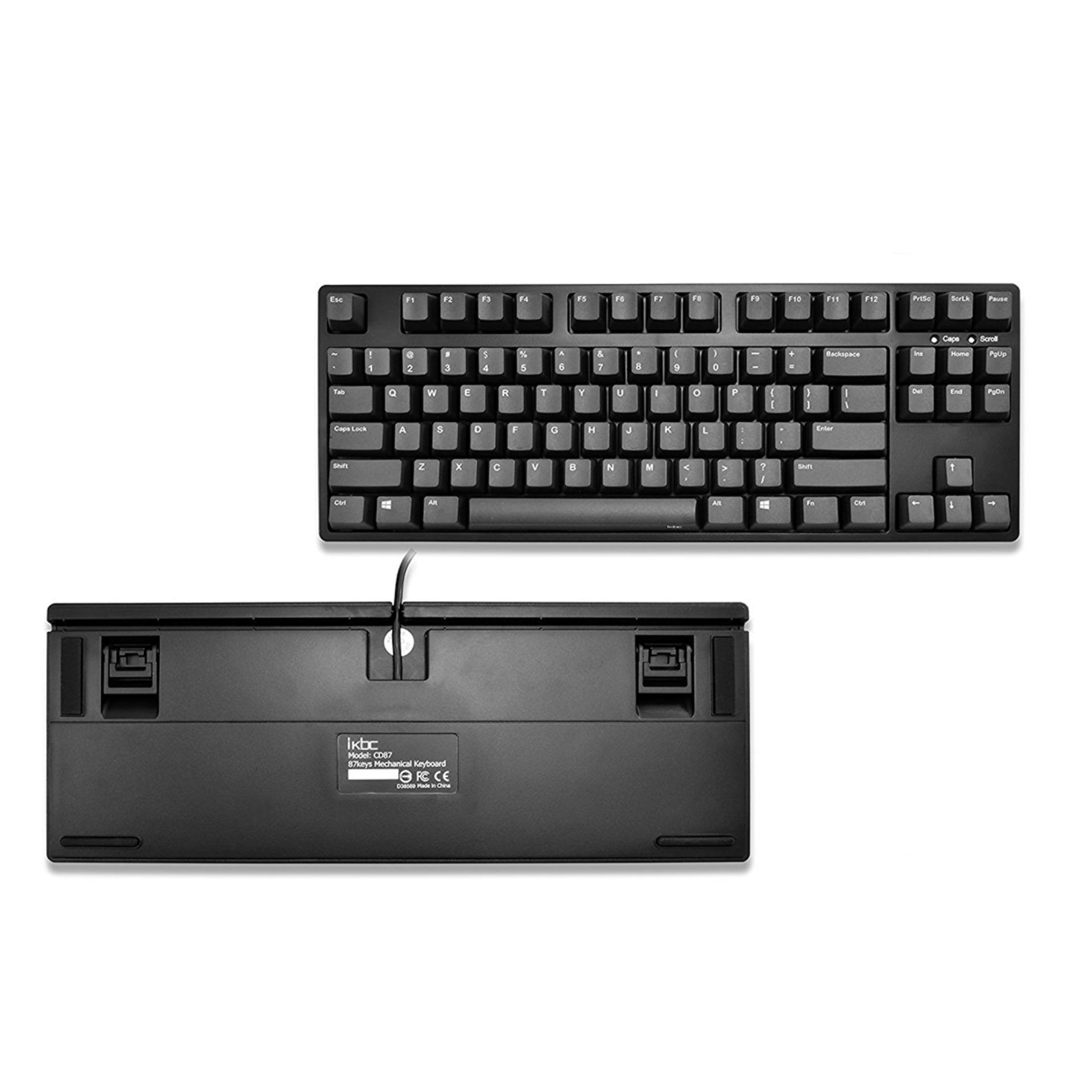 Bàn phím cơ iKBC CD87 Red switch Black - PBT Keycaps